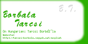 borbala tarcsi business card